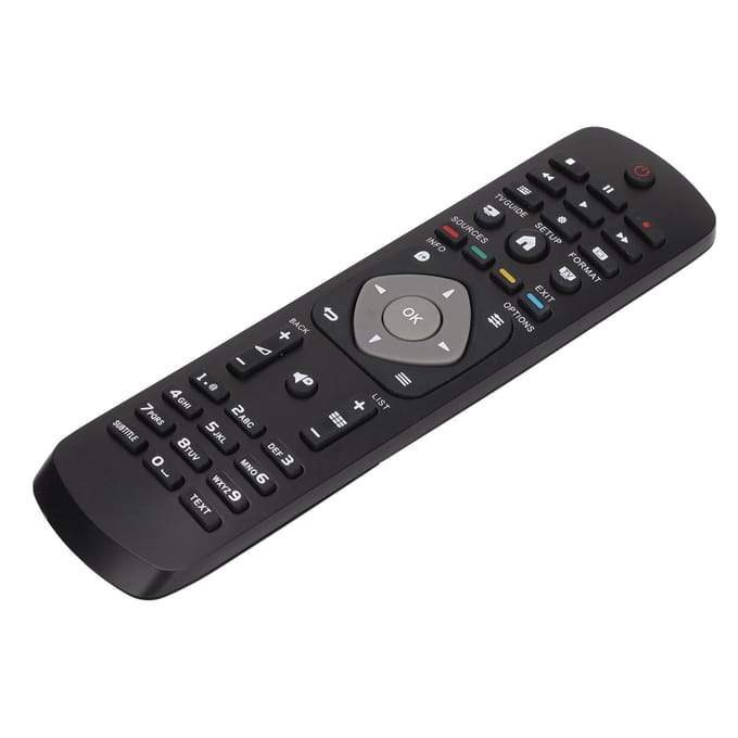 Télécommande de remplacement Sensible Facile à utiliser Télécommande TV pour Philips MB17562 gray
