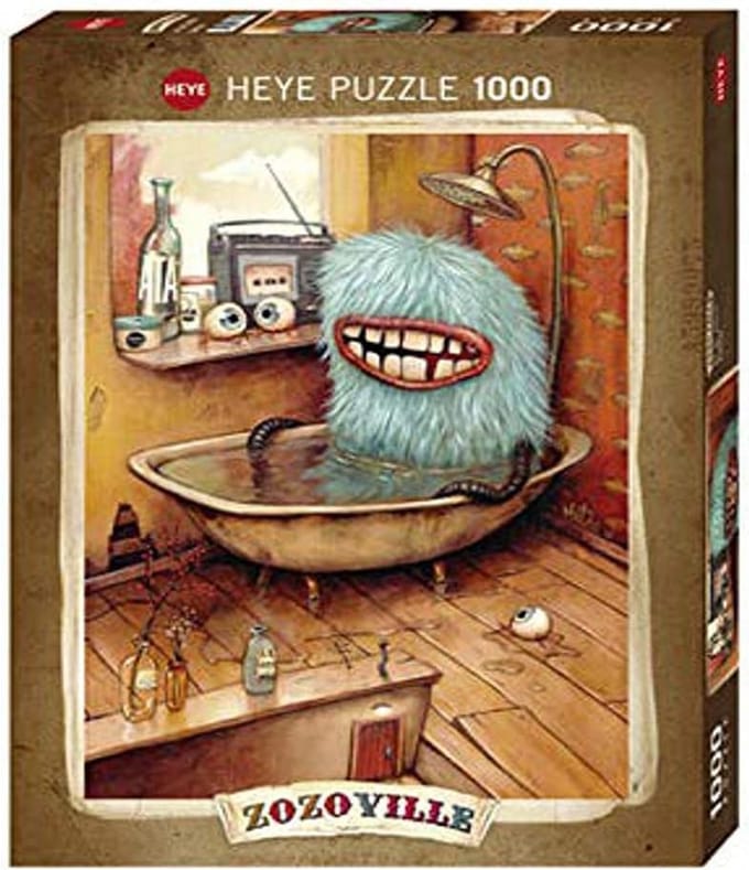 Badpuzzel - Legpuzzel - Ontspanning - 1000 Stukjes - N.v.t. - Silver