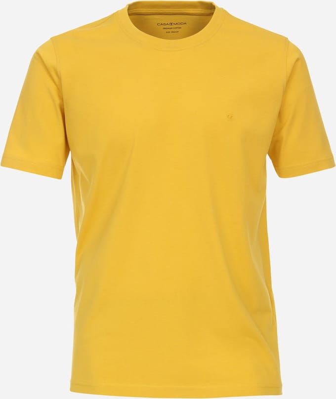 CASA MODA comfort fit heren T-shirt - geel
