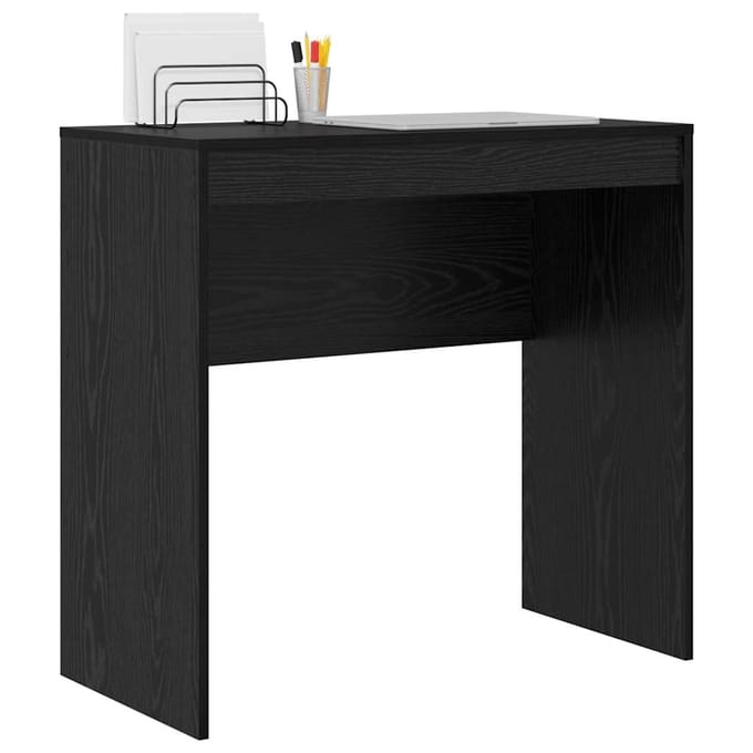 vidaXL - Bureau - Zwart - Eiken - 80 - x - 40 - x - 76 - cm