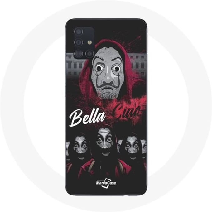 Samsung Galaxy A51 hoesje met het papel bella ciao-logo