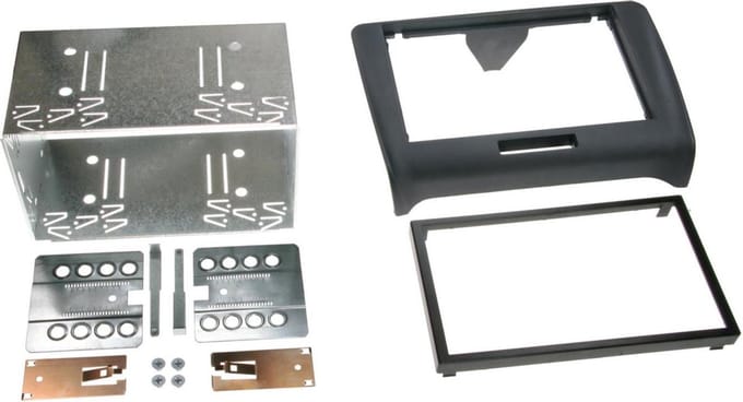 2-DIN Paneel geschikt voor Audi TT (8J) 2006-2014 Kleur: Zwart