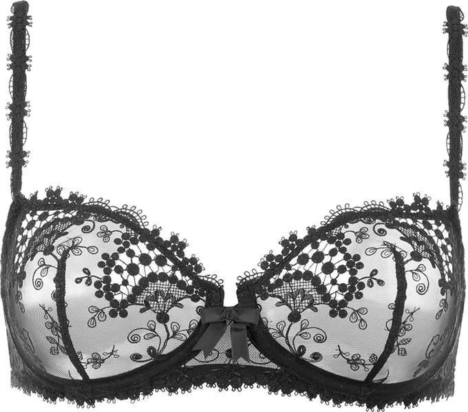 Simone Pérèle - Wish Balconette BH Zwart - maat 85B - Zwart