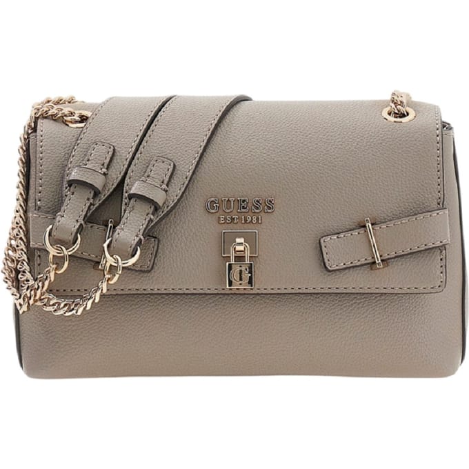GUESS schoudertas Yesba Convertible Xbody Flap Dark Taupe