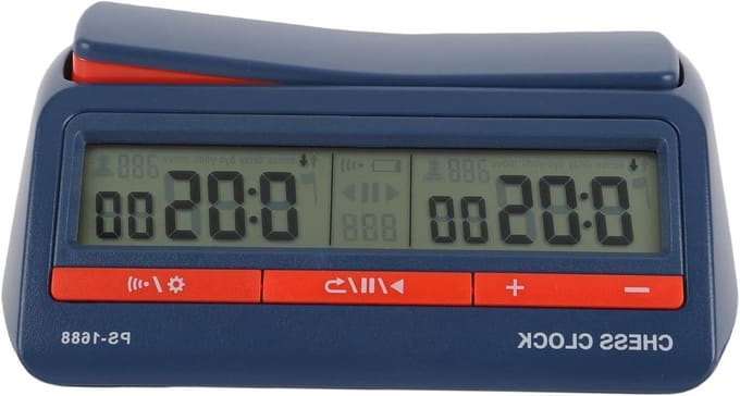 Digitale Schaakklok - Spel Timer - Toernooi Spelen - 8 Timingmodi - 138 x 96 mm - Zwart