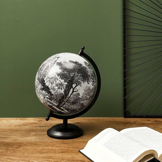 Wereldbol Deco globe Diameter 21.4cm Zwarte Woud