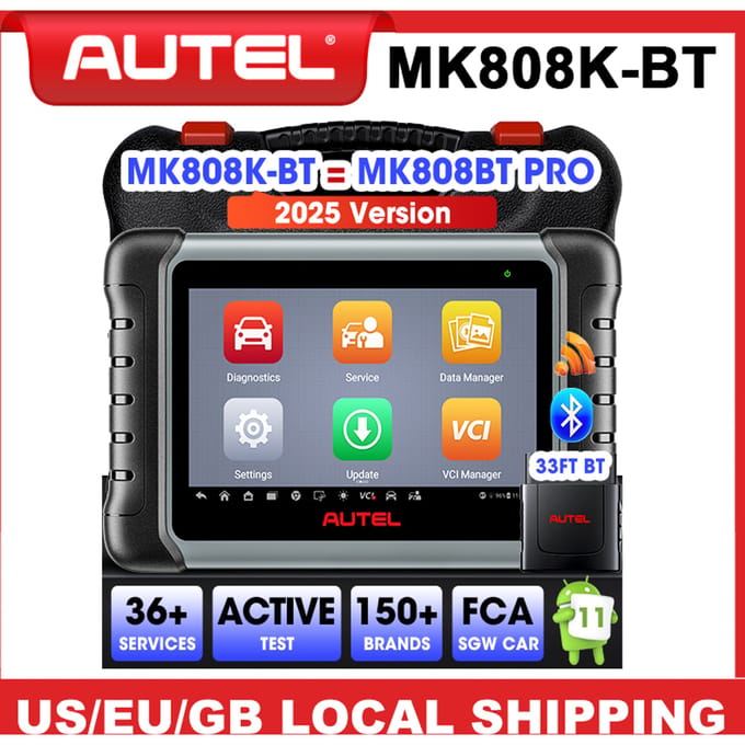 Autel MaxiCOM MK808K-BT MK808KBT Bluetooth OBD2 Scanner Volledige Bidirectionele Diagnostic Tools Code Reader Hetzelfde als MK808BT Pro