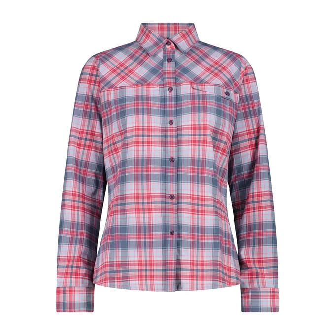 Dames lange mouwen geruit shirt CMP