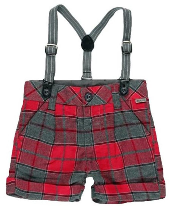 Boboli Check Korte Broek Rood 9 Months Jongen
