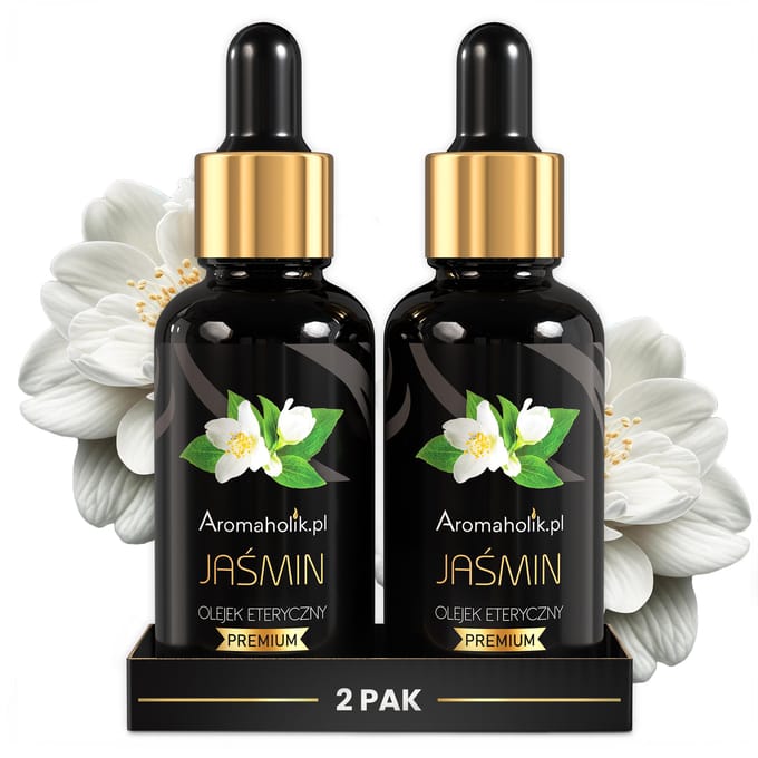 Aromaholik - JASMINE - Essentiële Oliën Set - 100% Natuurlijk - BIO - Jaśmin Sambac