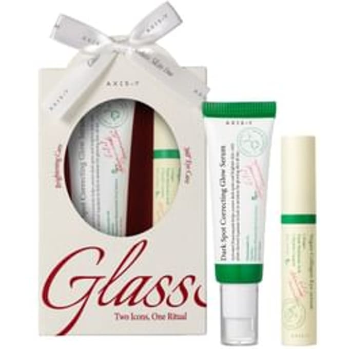 As-Y Instellen: Vegan Collageen, Anti-Rimpel, Oogserum, 10 ml + Donkere Vlekken Corrigerende Glow, Anti-Donkere Vlekken, Serum, Voor Gezicht, 50 ml