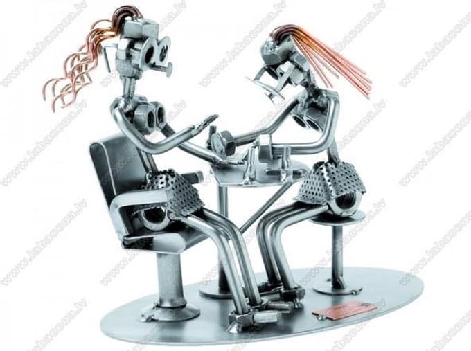 Hinz & Kunst smeedwerkfiguur beroep "Manicure"