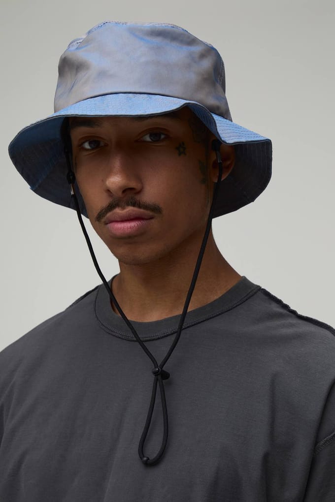 Iriserende Boonie Bucket Hat | Purple