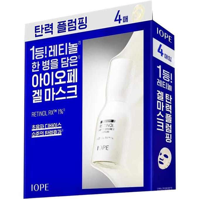 Masque en Gel-Sérum Rétinol IOPE (4 Feuilles) white