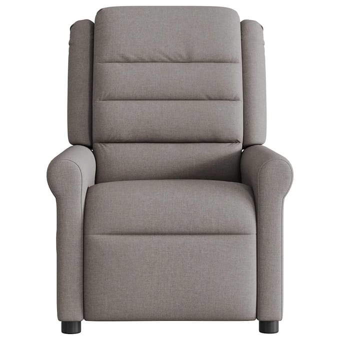 vidaXL - Fauteuil - verstelbaar - stof - taupe