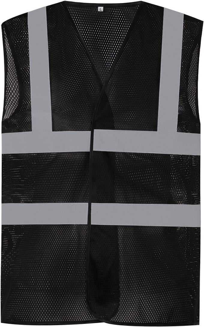 Gilet Unisex M Yoko V-hals Mouwloos Black 100% Polyester