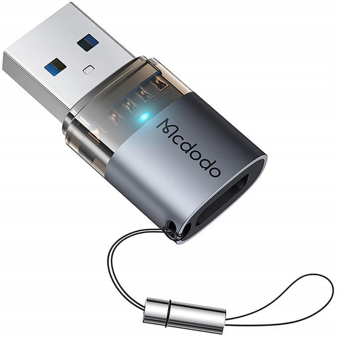Mcdodo Adapter Usb-A 3.0 Naar Usb-C Naar Usb Type C 3A 5Gb Otg Led