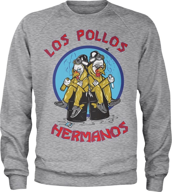 Breaking Bad Walter & Jesse Hermanos-sweatshirt, heathergrijs