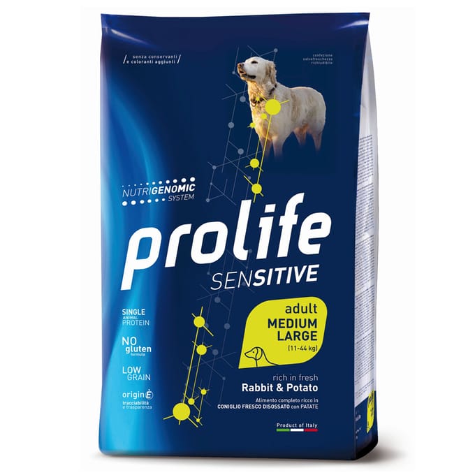 10kg Konijn & Aardappel Sensitive Prolife droogvoer voor honden