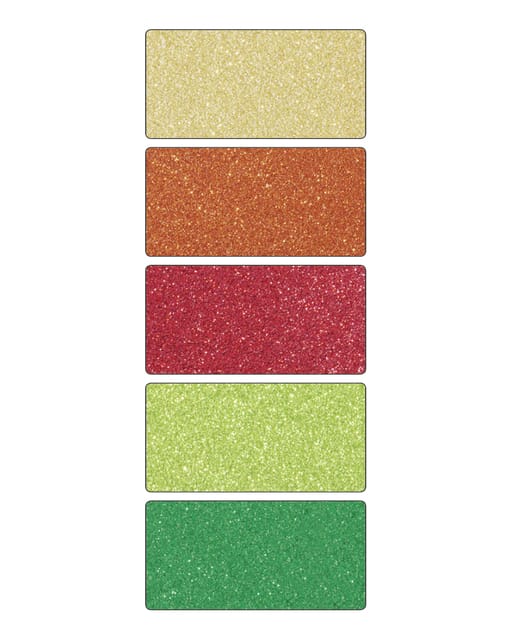 Glitterkarton Folia 50x70cm 300gr 5 vel oriental assorti