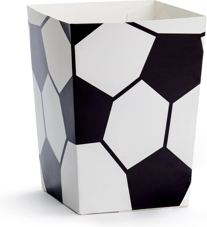 PARTYDECO - 6 Voetbal popcorndozen