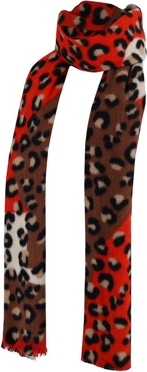 Tijger Print Sjaal Dames Sjaal Winter Sjaal Multi-Oranje