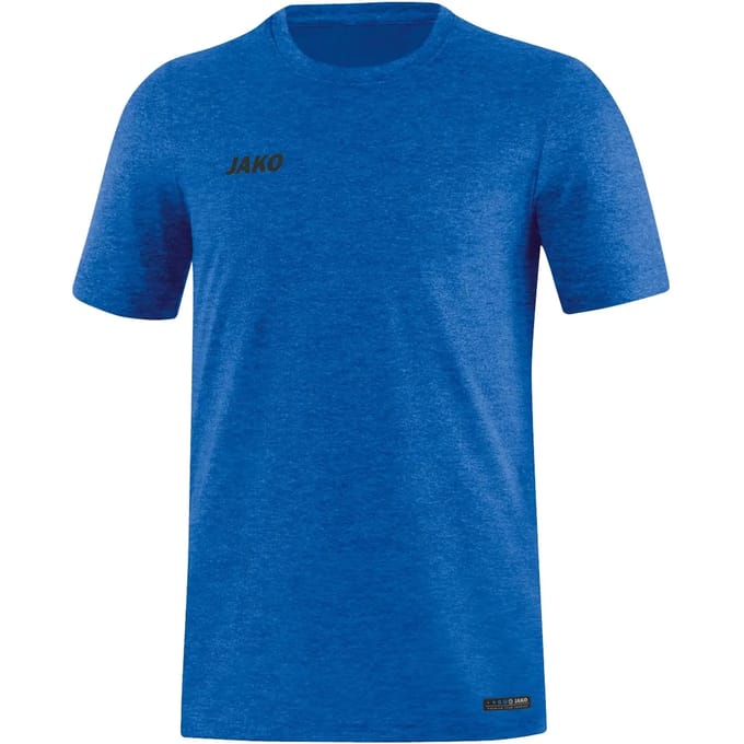 Jako Premium Basics T-Shirt Heren - Royal Gemeleerd | Maat: S