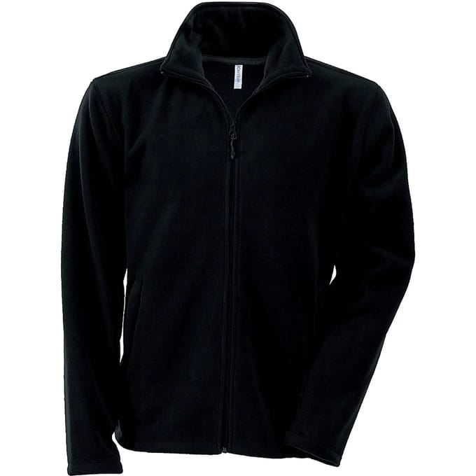 Kariban Microfleece met rits heren K911 - Black - S