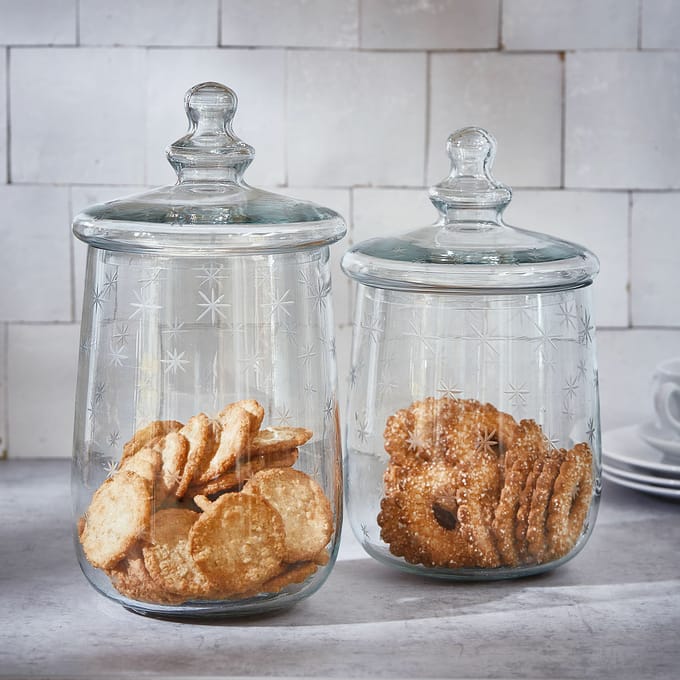 Glazen pot set van 2 Valerico