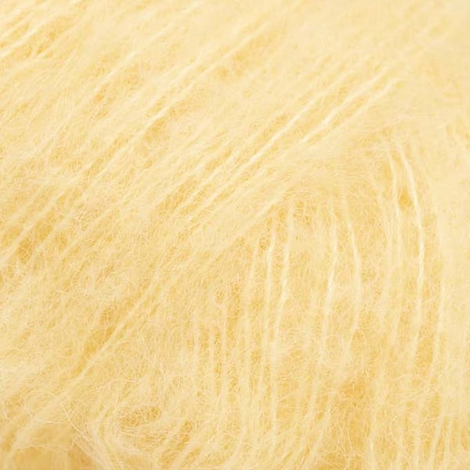 DROPS Brushed Alpaca Silk Uni Colour - 30 geel - Wol Garen