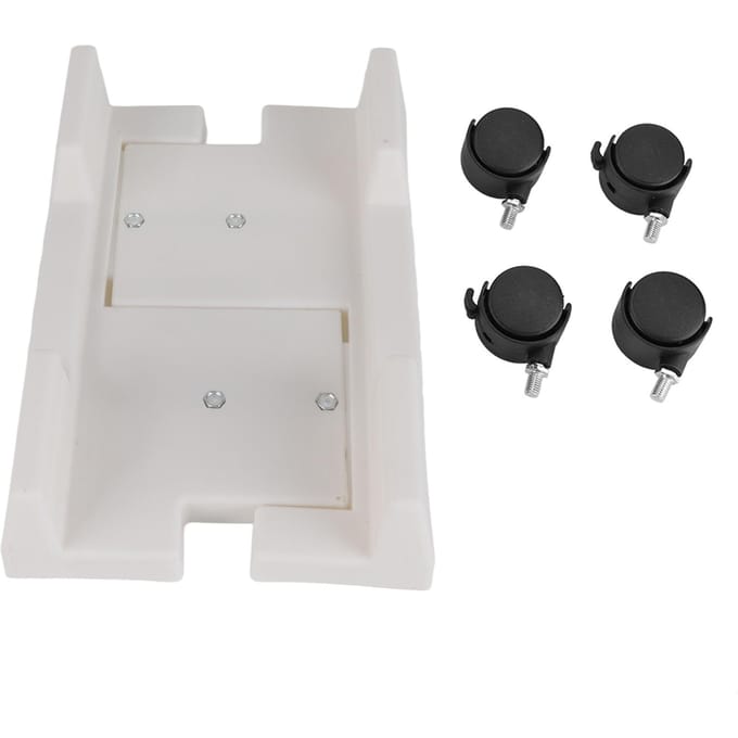 Verwijderbare Computerkast Standaard Houder Beugel Desktop Mainframe Opbergrek met Rem(Wit) White white