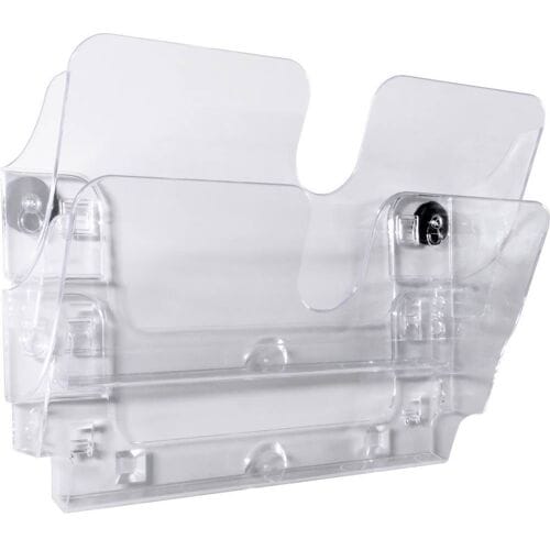 Durable Flexiplus 1709022060 Folderhouder (wandmodel) Zwart 1 stuk(s) Aantal vakken: 2