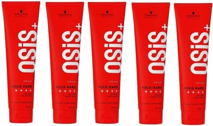 5x Schwarzkopf Osis Rock Hard Gel - 5x 150ml