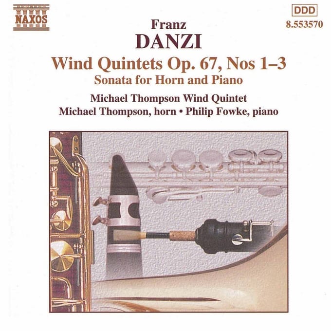 Michael Thompson Wind Quintet - Danzi: Wind Quintets 2: Op. 67 1-3 (CD)