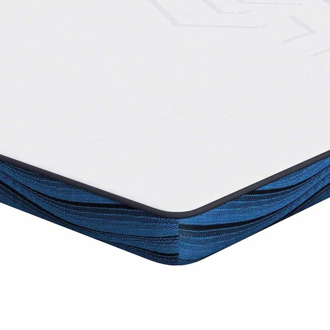 vidaXL - Matras - Topper - 200 - x - 200 - cm - dik - Jacquard - stof - Wit