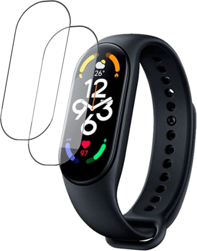 Screenprotector geschikt voor Xiaomi Mi Smart Band 7 - Folie Screen Protector geschikt voor Xiaomi Mi Band 7