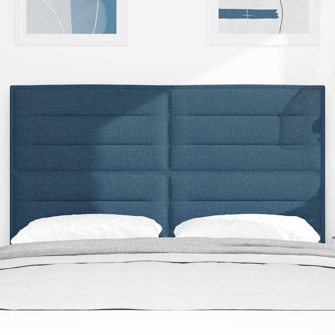 vidaXL Hoofdbord Blauw 144 cm Stof