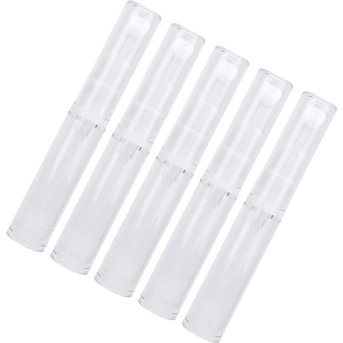 5 Stuks Airless Pomp Potjes Reisfoundation Container Oogcrème Dispenser Lege Navulbare Cosmetische white