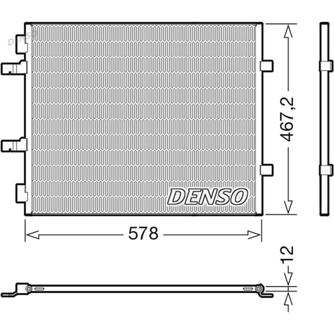 Condensator, airconditioning DENSO DCN20042