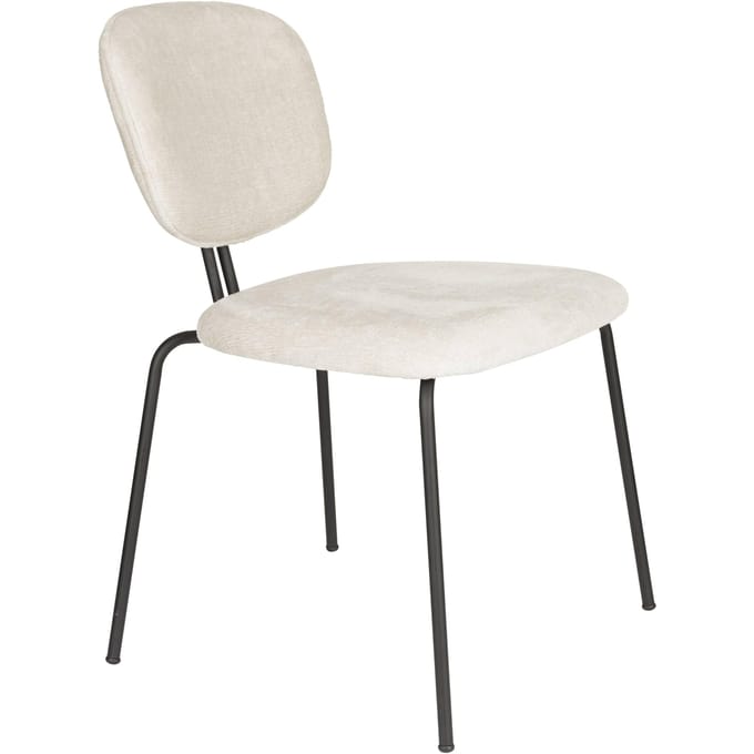 Housecraft Living Bouton Eetkamerstoelen Off White - Set van 2