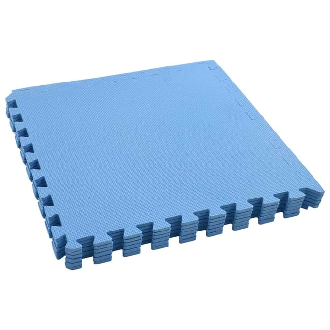 vidaXL - Zwemgrondmat - 6 - st - Blauw - 2,16 - ㎡ - EVA - Schuim