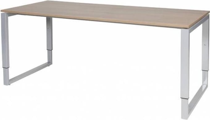 Verstelbaar Bureau - Plus 180x80 Havana Kersen - alu frame