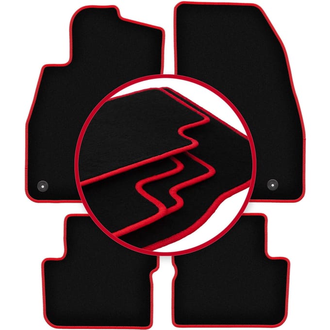 CARLUX-RED automatten voor: Opel Corsa D hatchback (2006-2015)