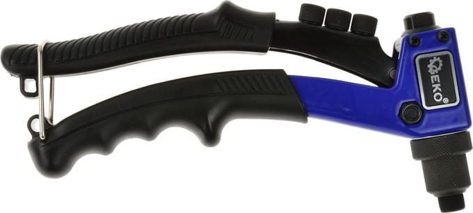 GEKO Handpopnageltang - Compact - Comfortabele Grip - 2.4-4.8mm - Chroom-Molybdeen Staal