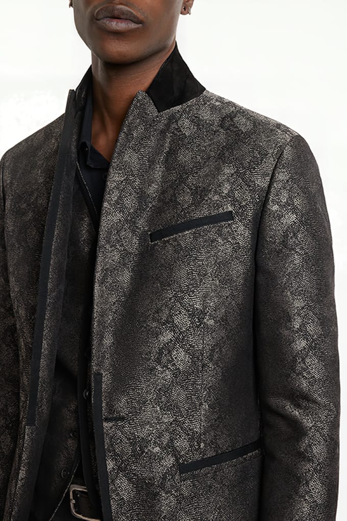 John Varvatos Slim Fir Btn Front Closure Jacket With S Almond Größe: 44 | Blazer Outlet | Herren | Braun