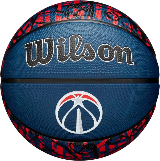 NBA Team Graffiti Basketbal - Maat 7 (29.5") voor Buiten - Stevige Grip