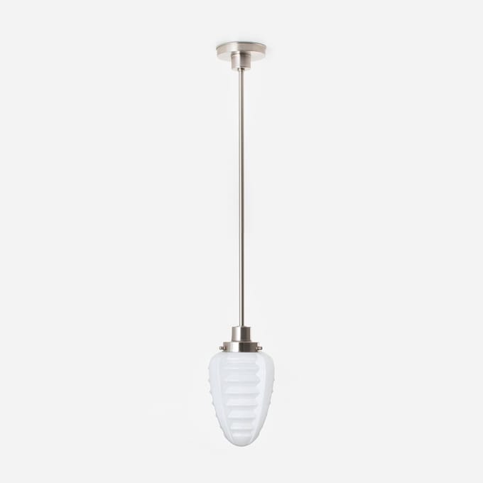 Hanglamp Parole 20's Matnikkel - Art Deco Trade