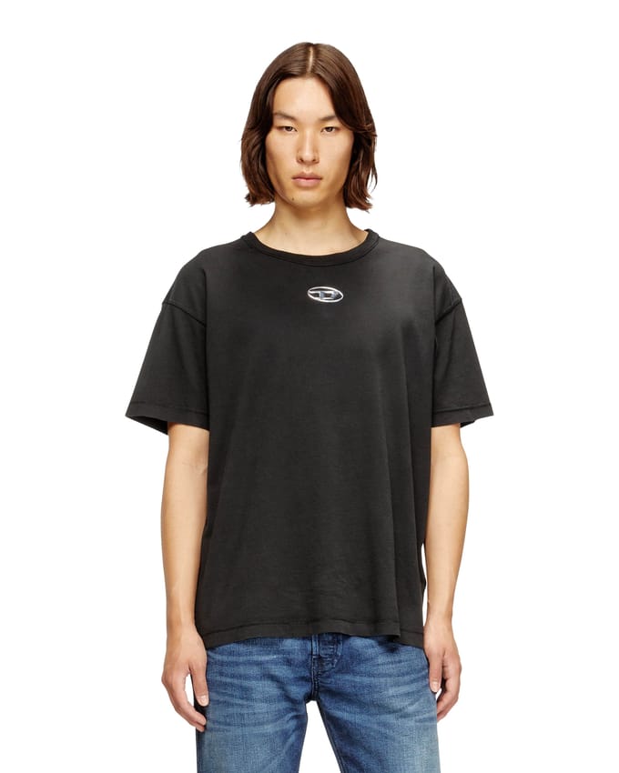 Diesel t-shirt t-norm-lod man zwart