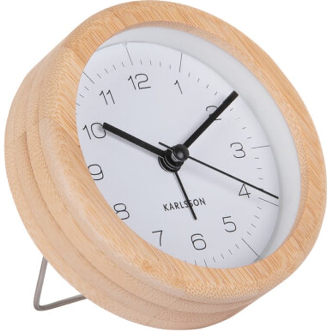 Karlsson - Wekker Neat Rond - Wit