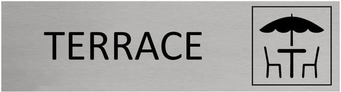 CombiCraft Aluminium deurbordje Terrace 165x45mm met tape - per stuk